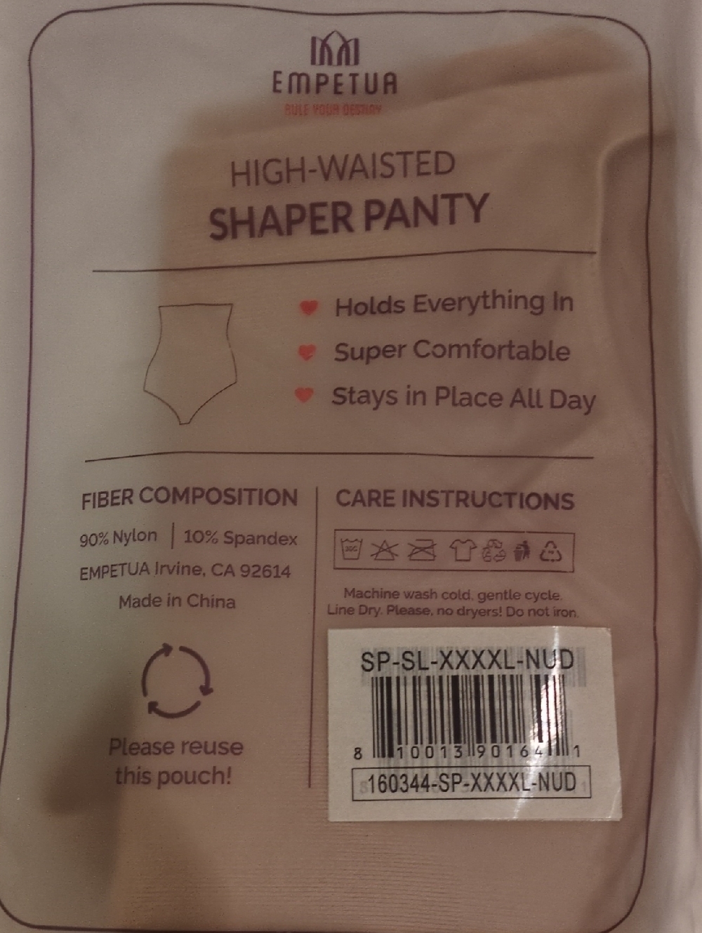Empetua High-Waisted Shaper Panty - Nude XXXXL